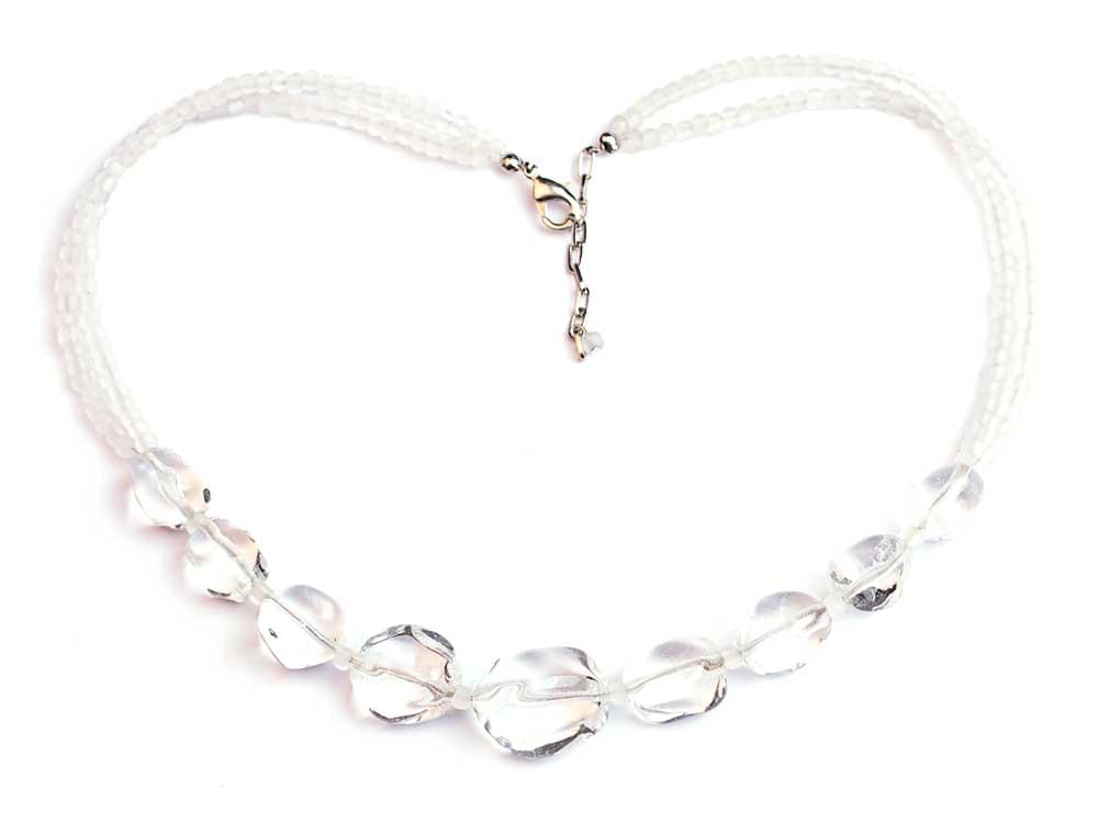 Cristalli necklace - Clear, Murano Glass necklace